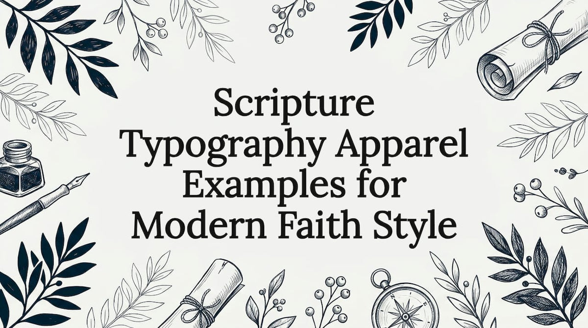 Decorative scripture typography title card