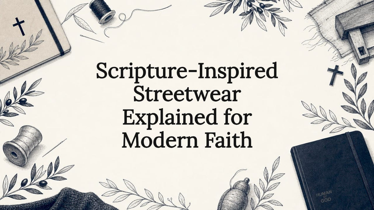 Decorative title card with botanical and textile sketches