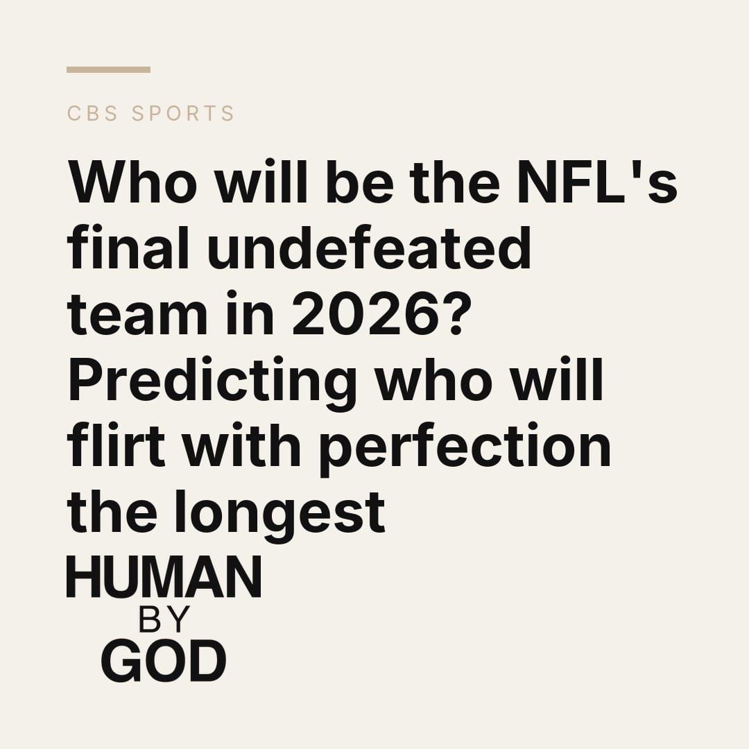 Who will be the NFL's final undefeated team in 2026? Predicting who will flirt with perfection the longest