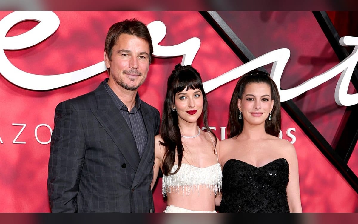 Pregnant Anne Hathaway Accentuates Baby Bump in Form-Fitting Dress at ‘Verity’ NYC Premiere with Dakota Johnson
