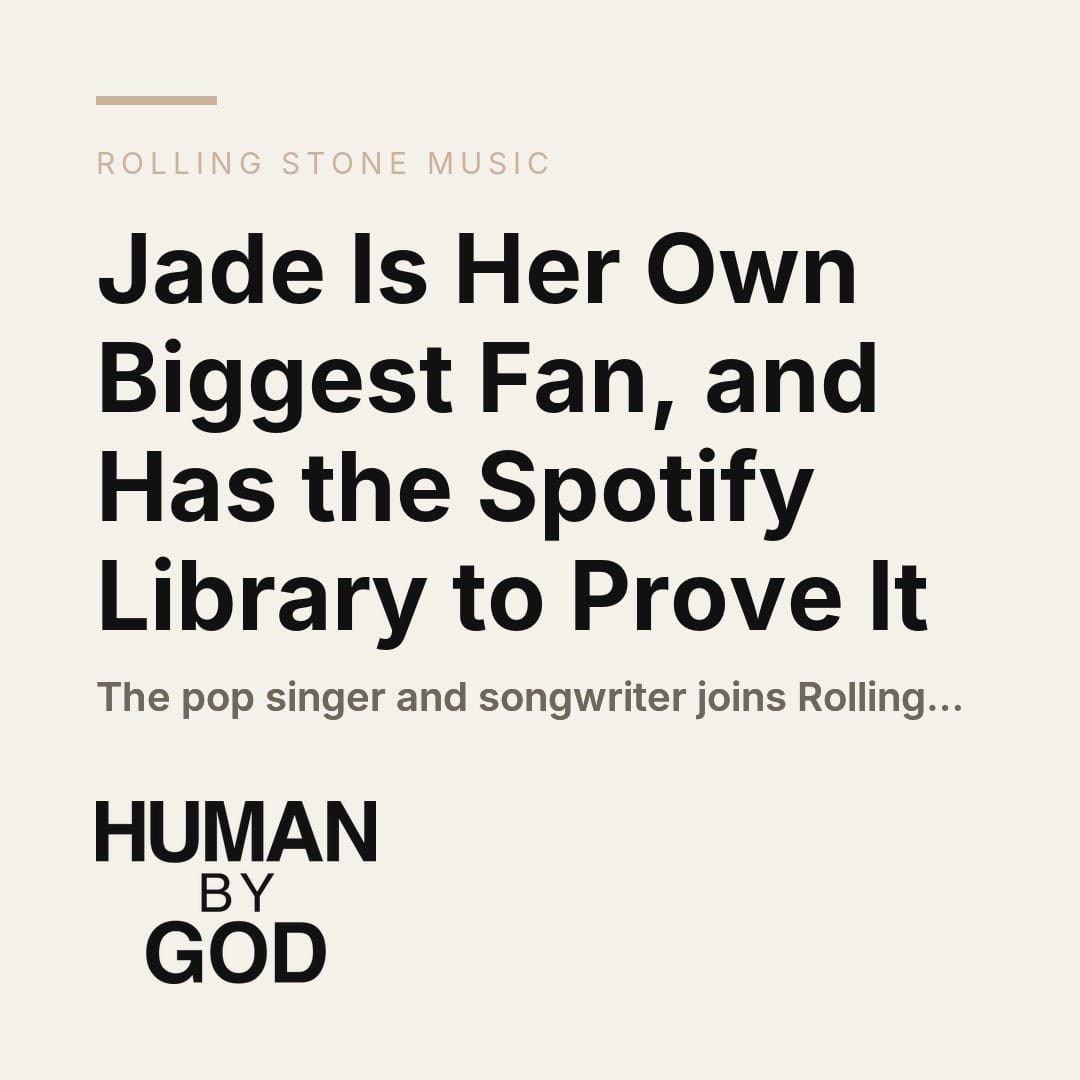 Jade Is Her Own Biggest Fan, and Has the Spotify Library to Prove It