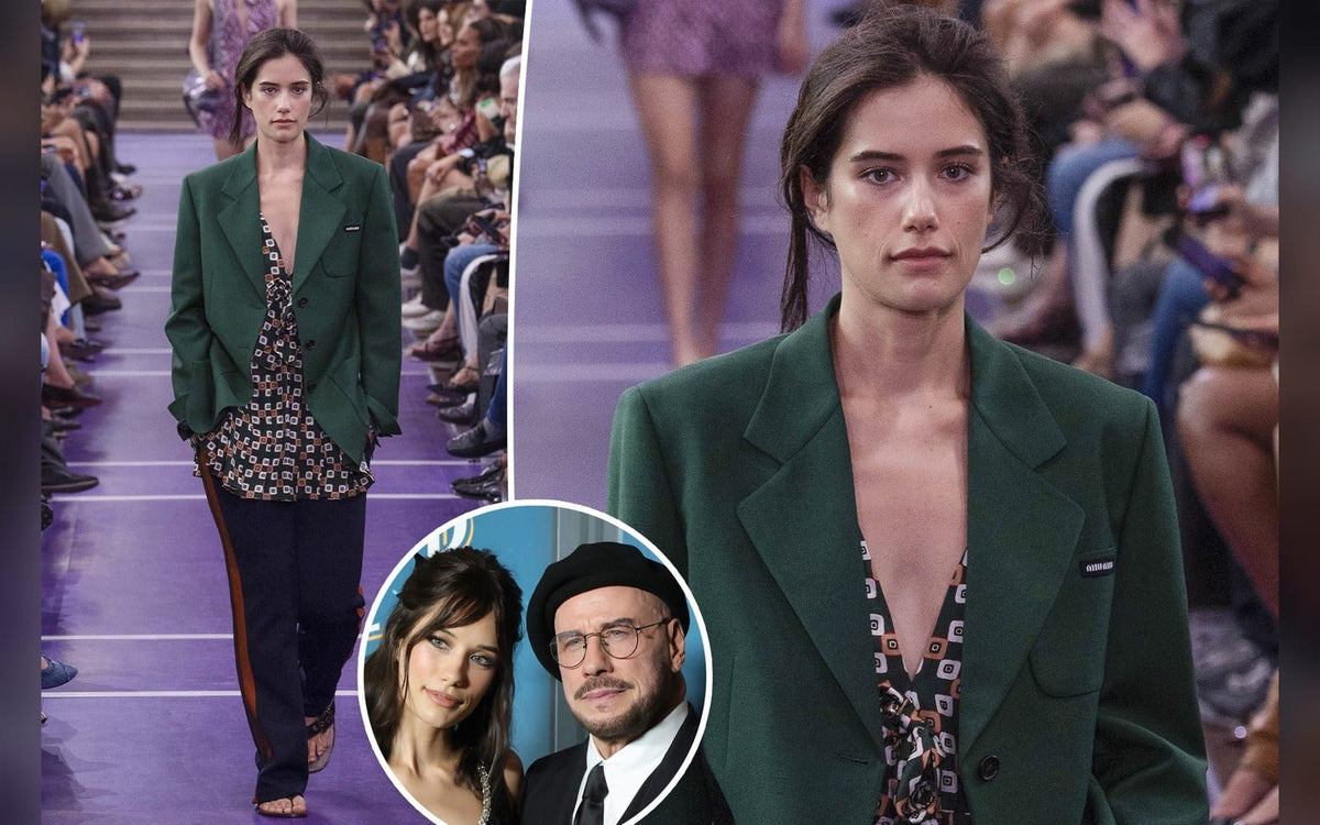 John Travolta’s daughter Ella Bleu makes Paris Fashion Week runway debut
