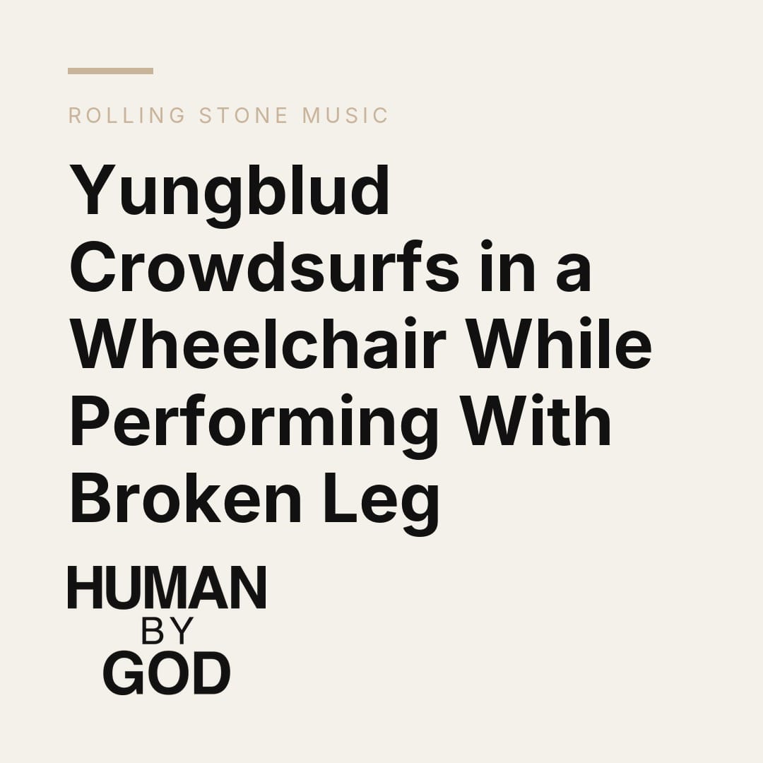 Yungblud Crowdsurfs in a Wheelchair While Performing With Broken Leg