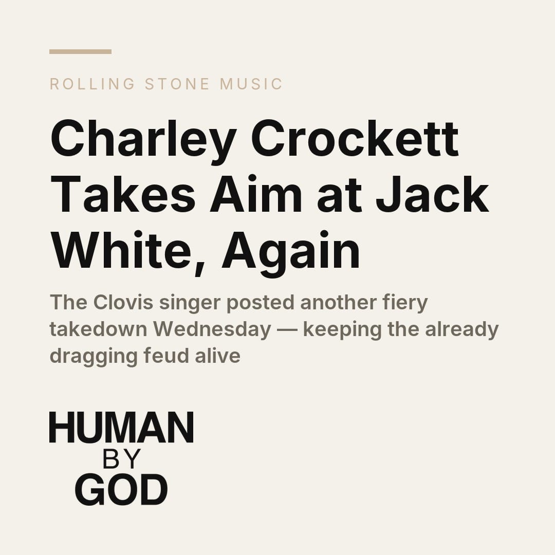 Charley Crockett Takes Aim at Jack White, Again