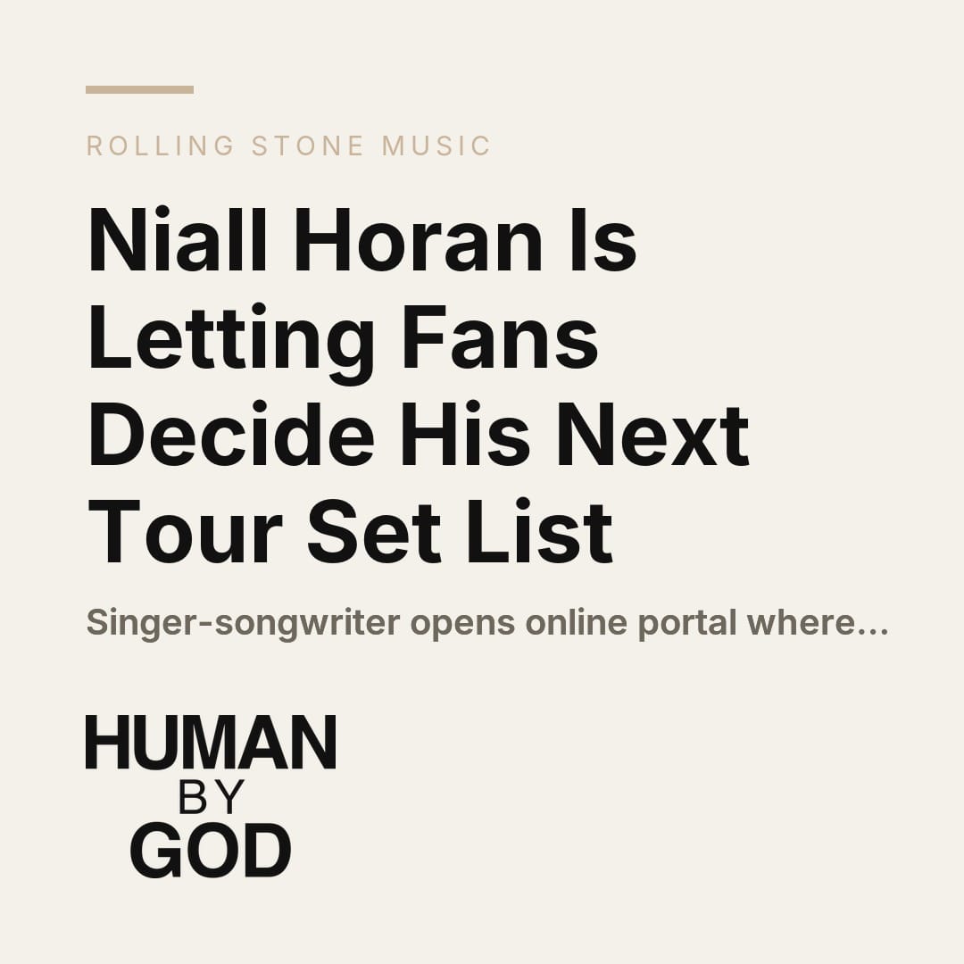 Niall Horan Is Letting Fans Decide His Next Tour Set List