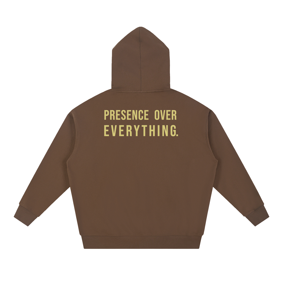 PRESENCE OVER EVERYTHING – Butter Oversized Hoodie