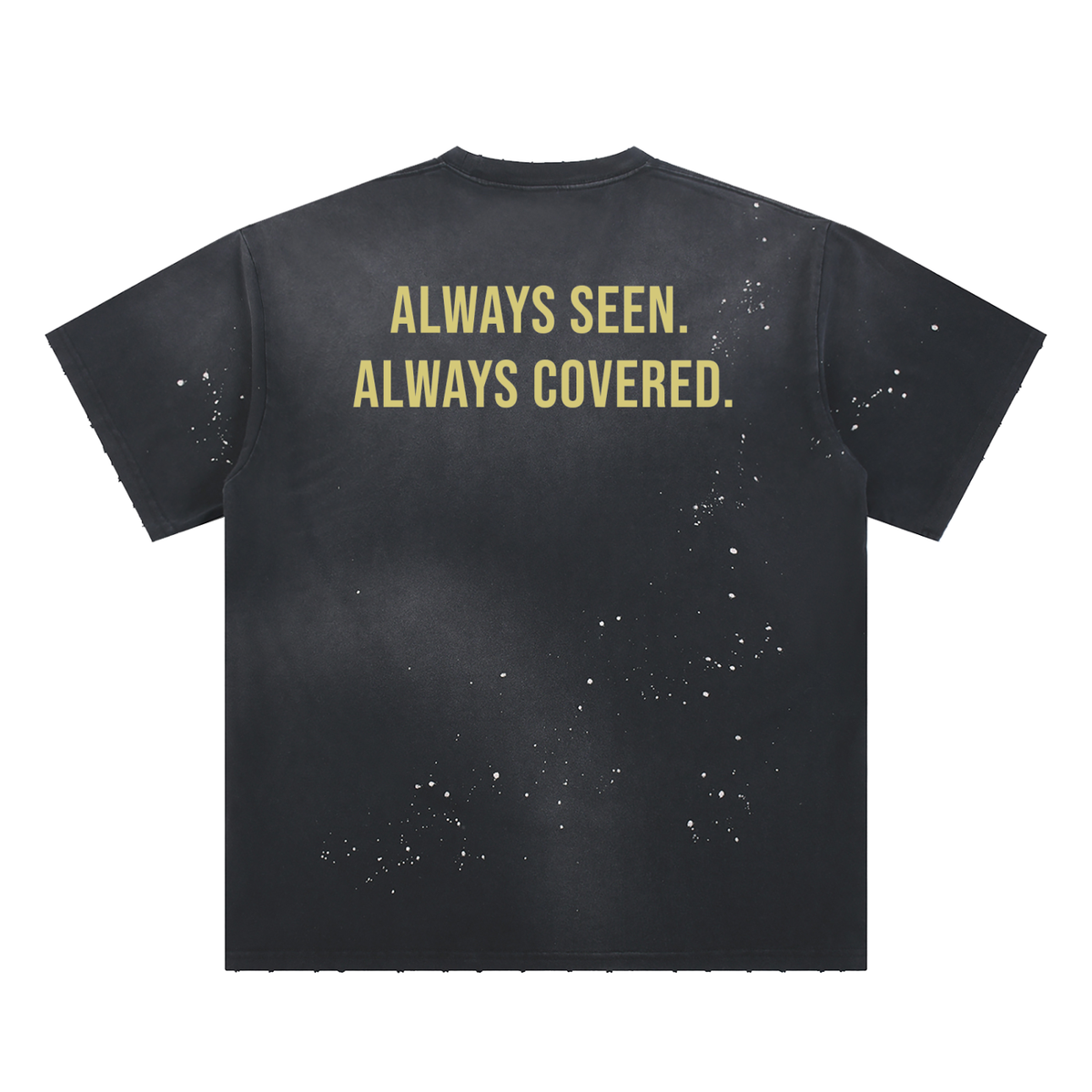 Hand-Frayed Sunfade Paint Splatter T-Shirt