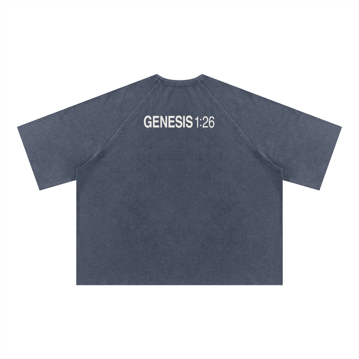 Unisex Mineral Wash Boxy Waffle T-Shirt
