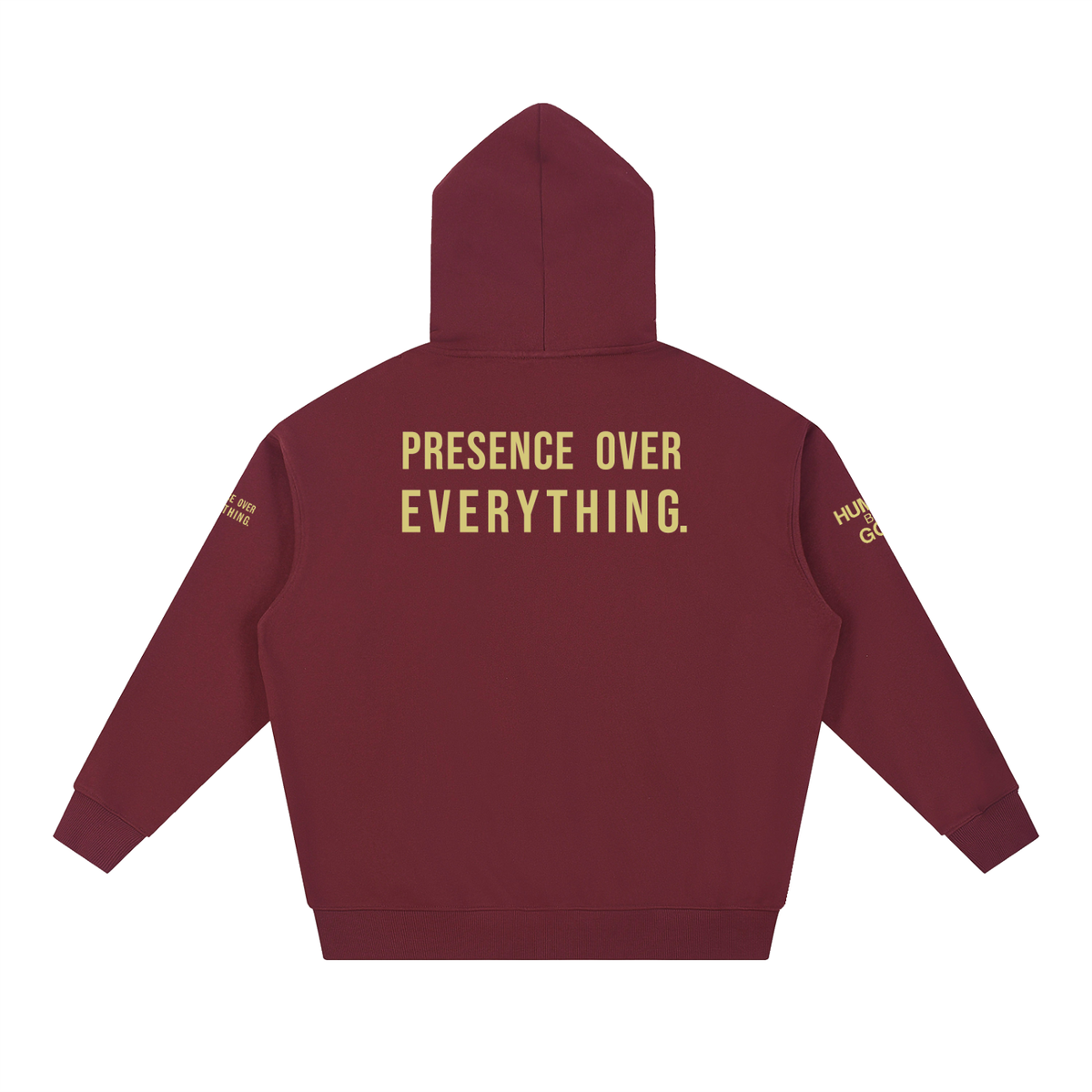 PRESENCE OVER EVERYTHING – Butter Oversized Hoodie
