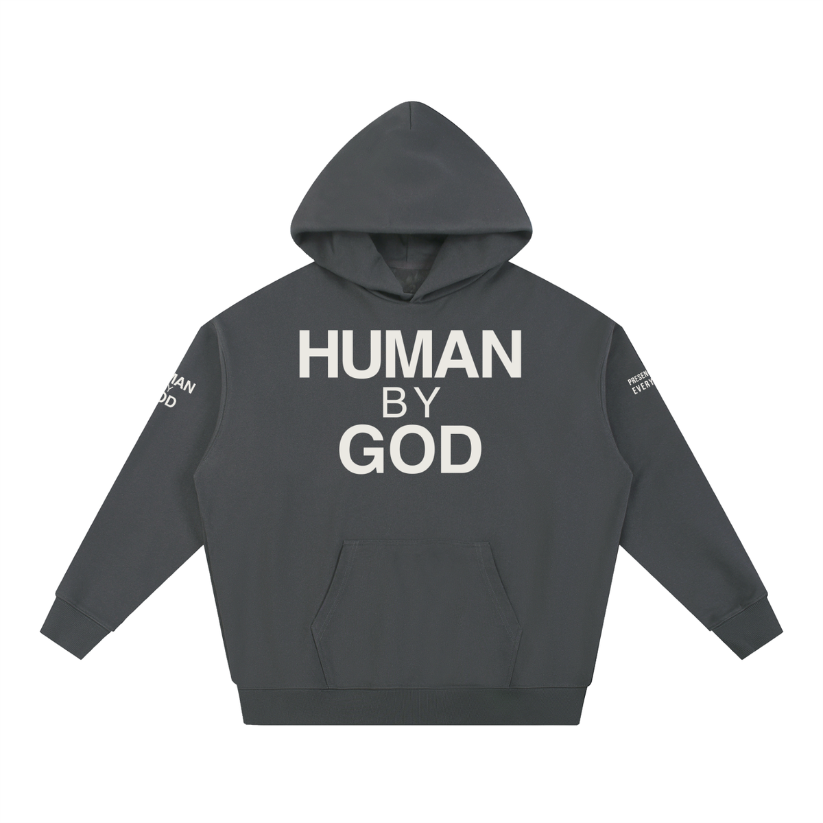 PRESENCE OVER EVERYTHING – White Oversized Hoodie