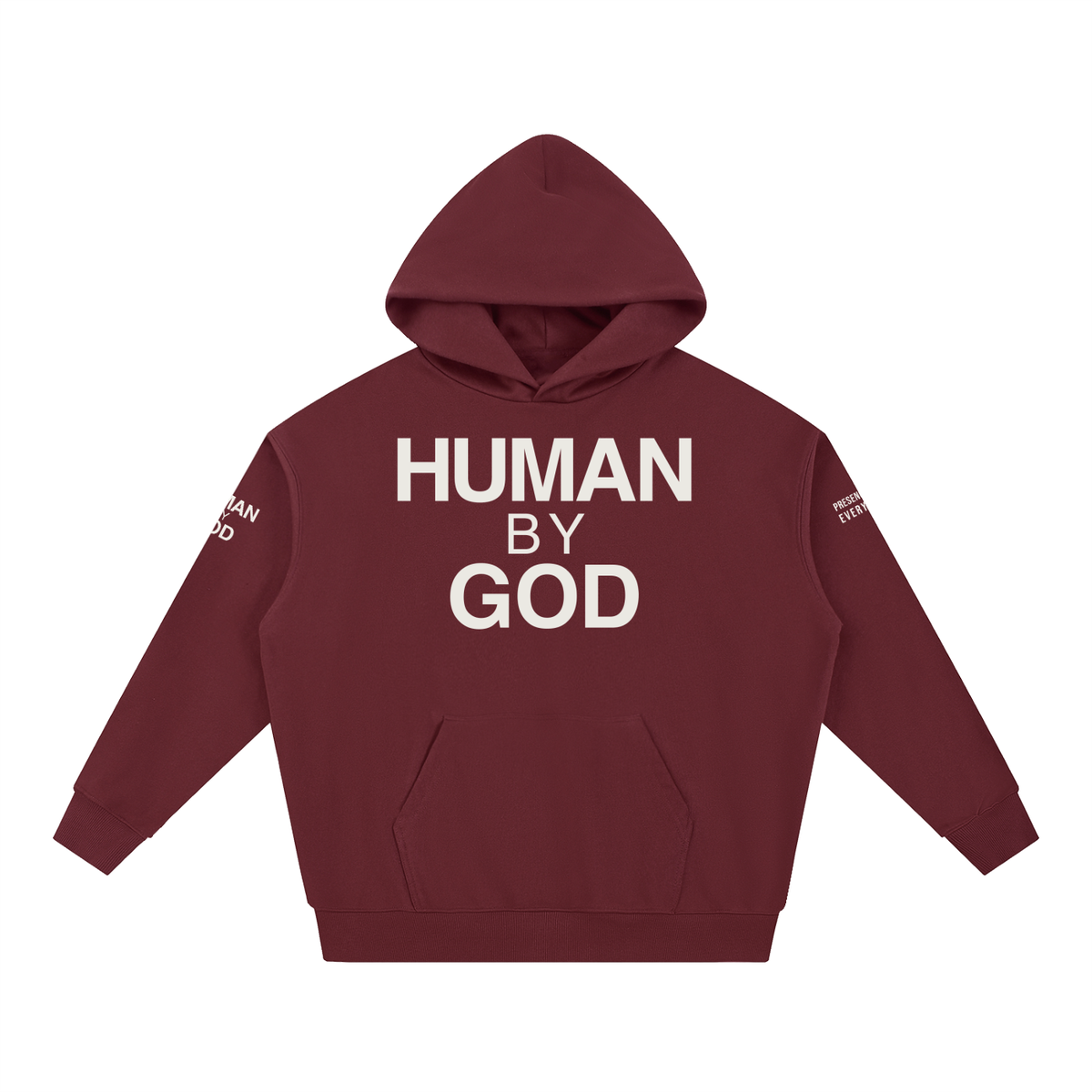 PRESENCE OVER EVERYTHING – White Oversized Hoodie