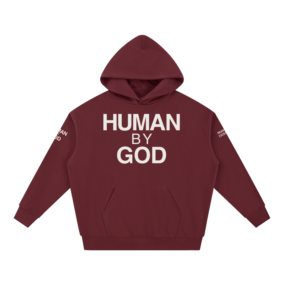 PRESENCE OVER EVERYTHING – White Oversized Hoodie