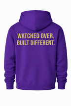 Watched Over. Built Different. — Embroidered Faith Hoodie