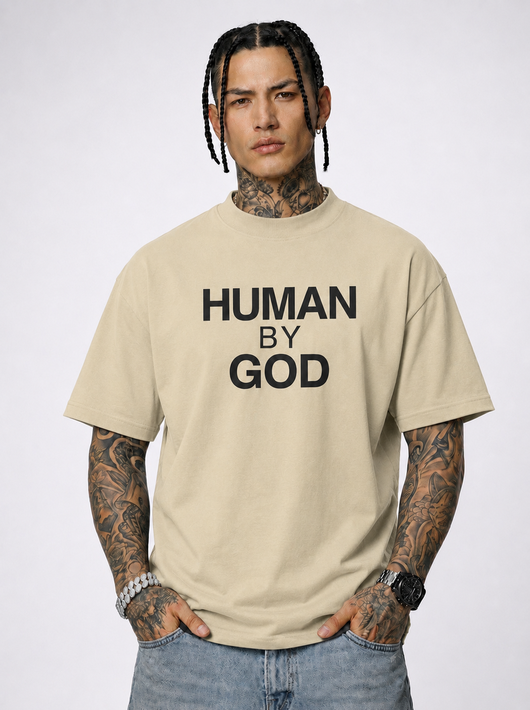 Human By God — Organic Oversized T-Shirt