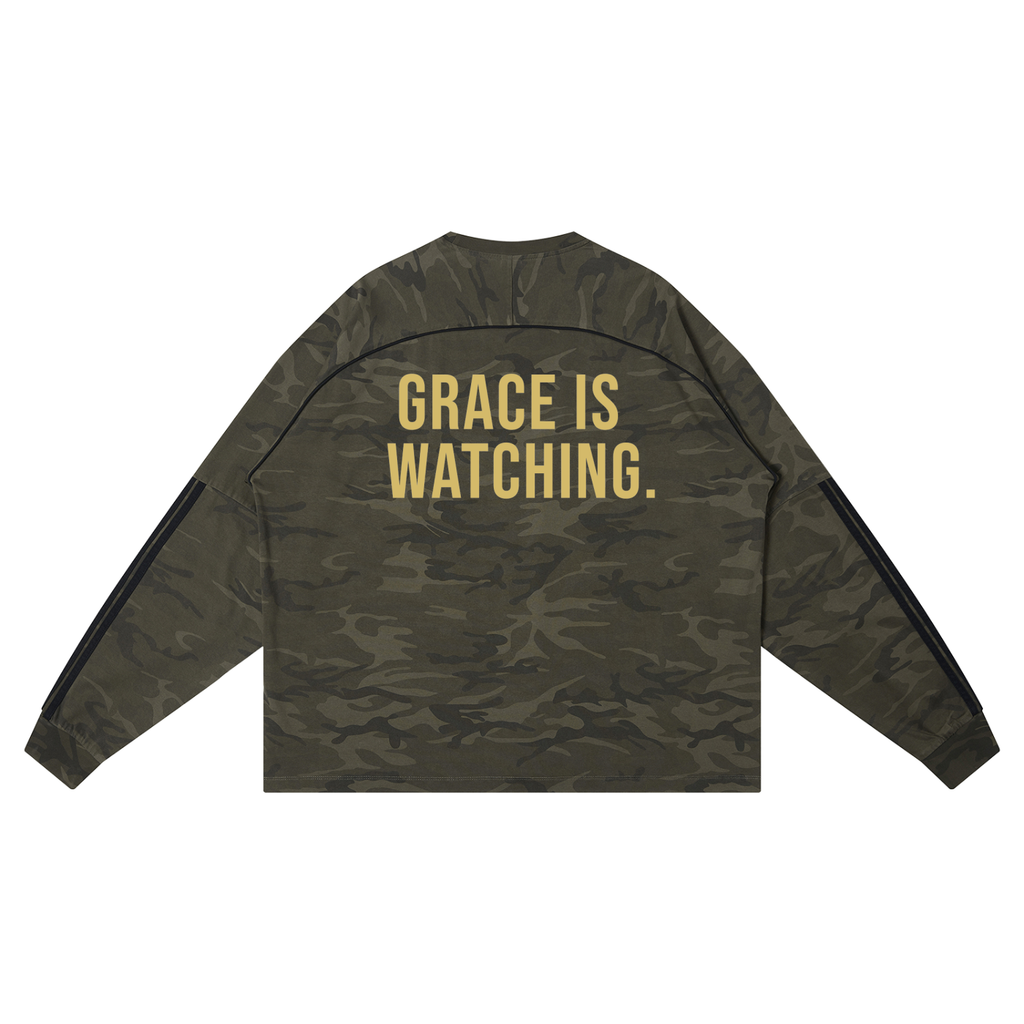 Unisex Camo Loose Long Sleeve T-Shirt