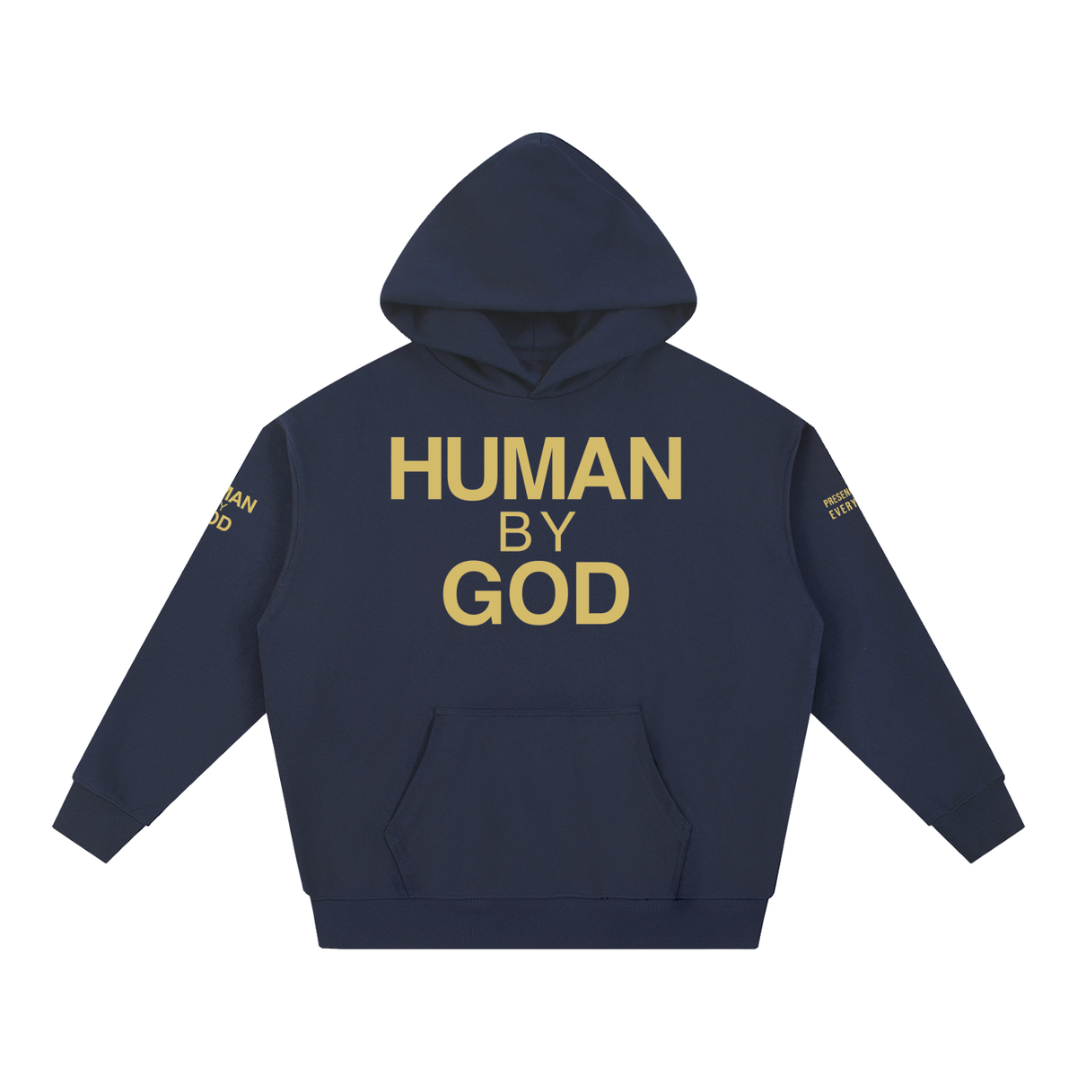 PRESENCE OVER EVERYTHING – Gold Oversized Hoodie