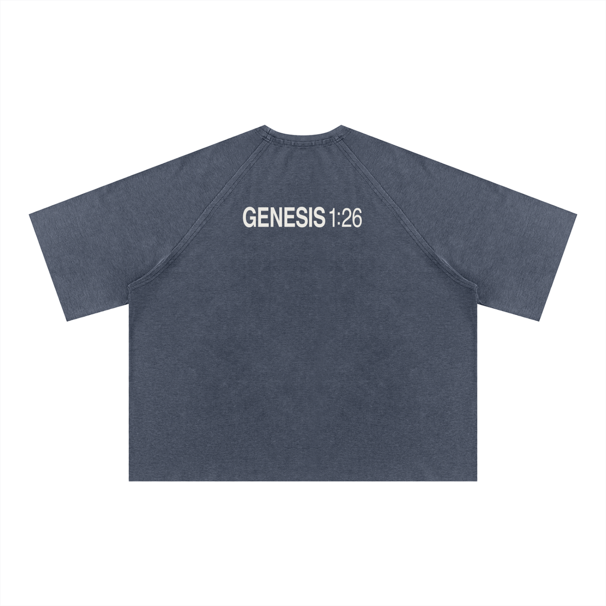 Unisex Mineral Wash Boxy Waffle T-Shirt