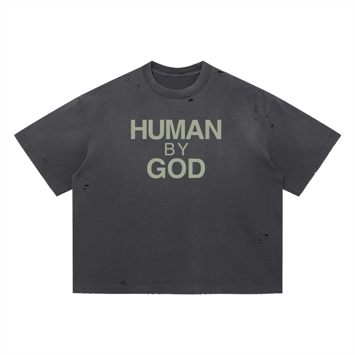Vintage Washed Distressed Boxy Oversized T-Shirt