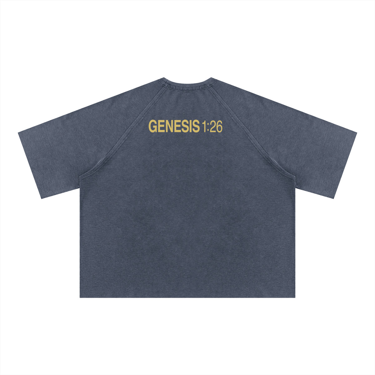 Unisex Mineral Wash Boxy Waffle T-Shirt