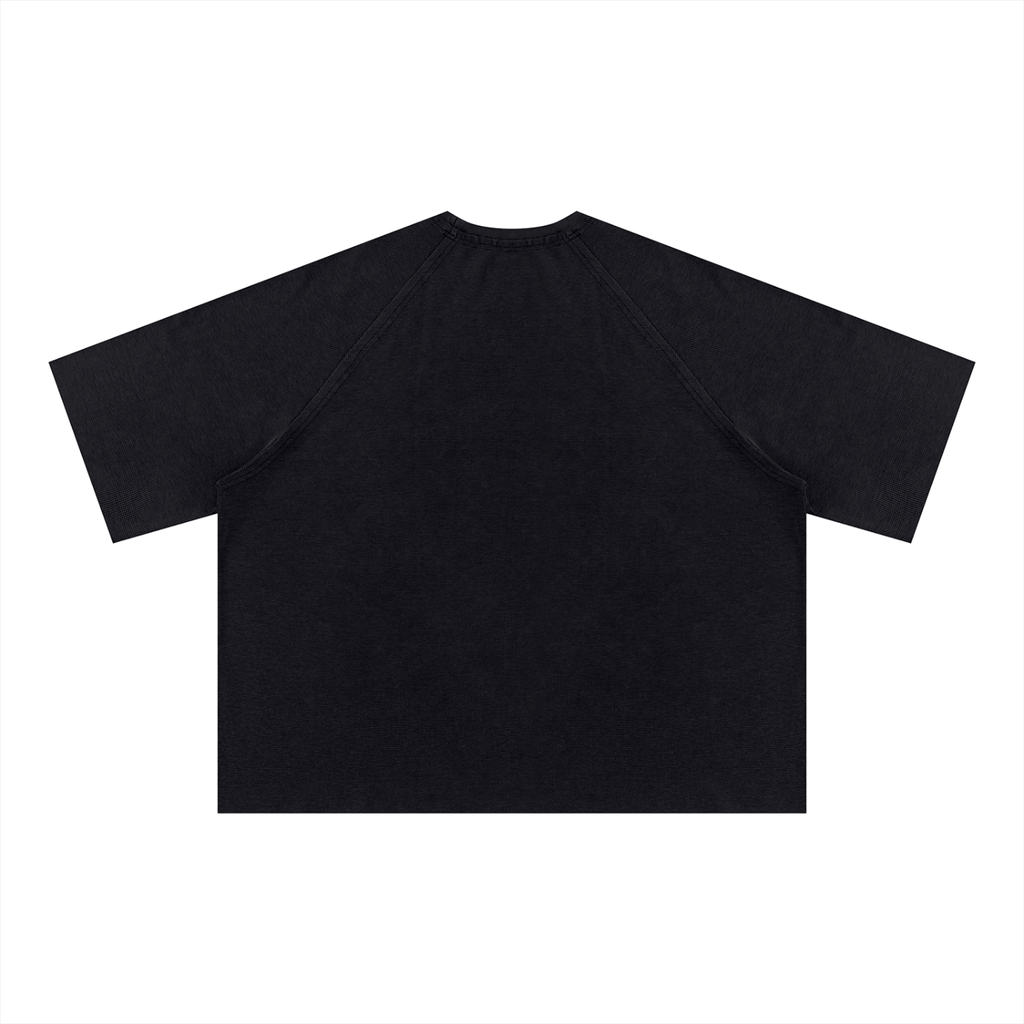 Human By God - Unisex Mineral Wash Boxy Waffle T-Shirt