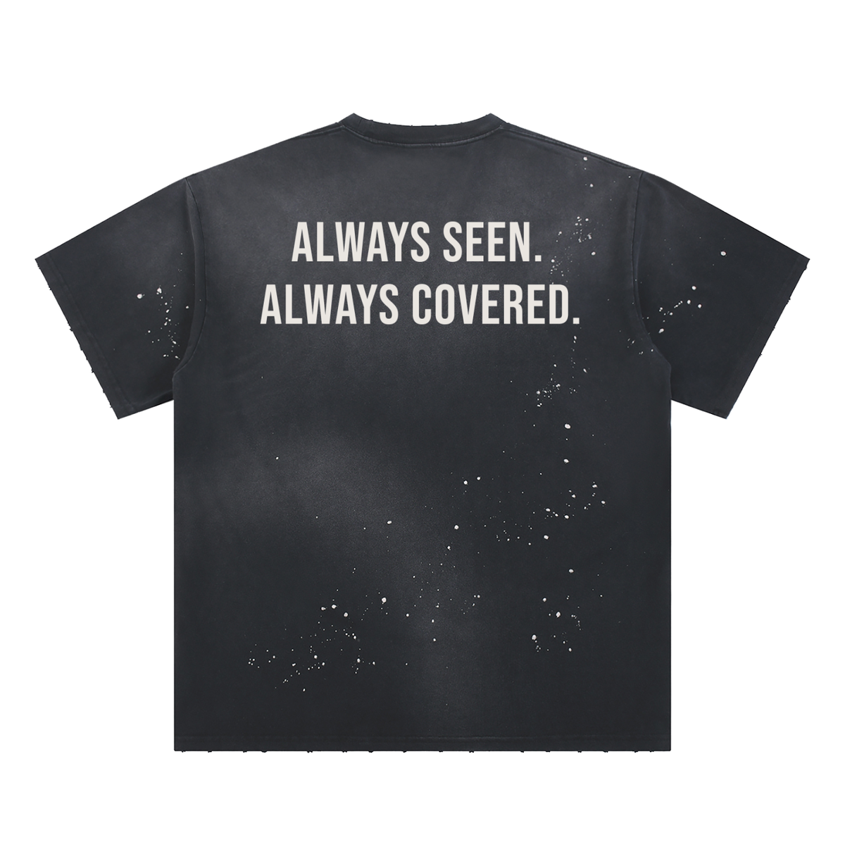 Hand-Frayed Sunfade Paint Splatter T-Shirt