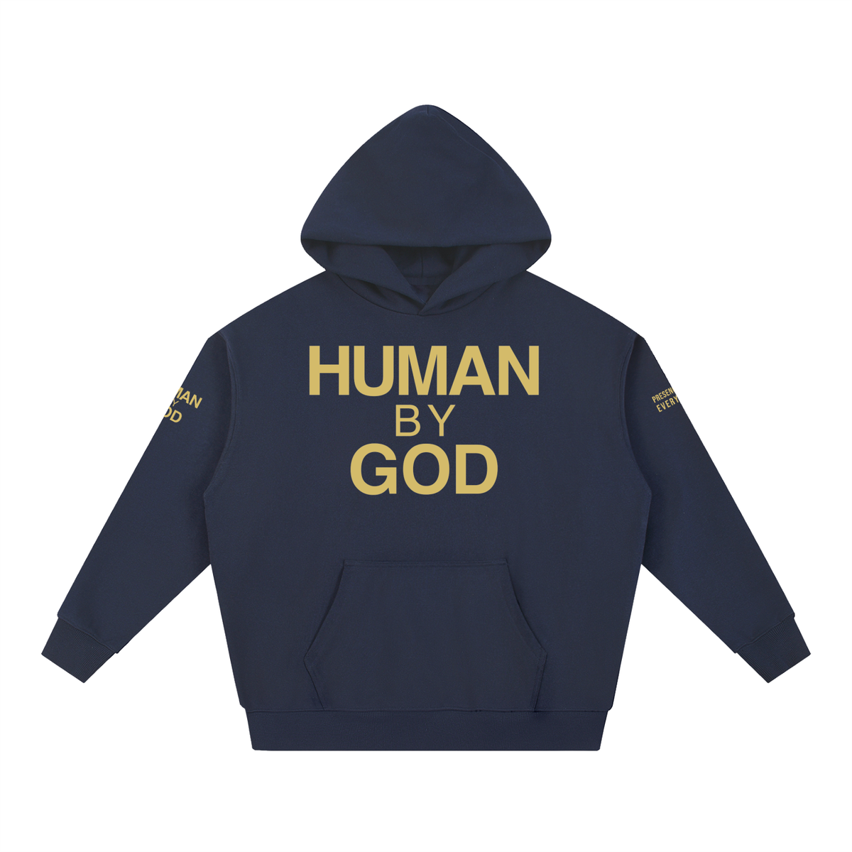PRESENCE OVER EVERYTHING – Gold Oversized Hoodie