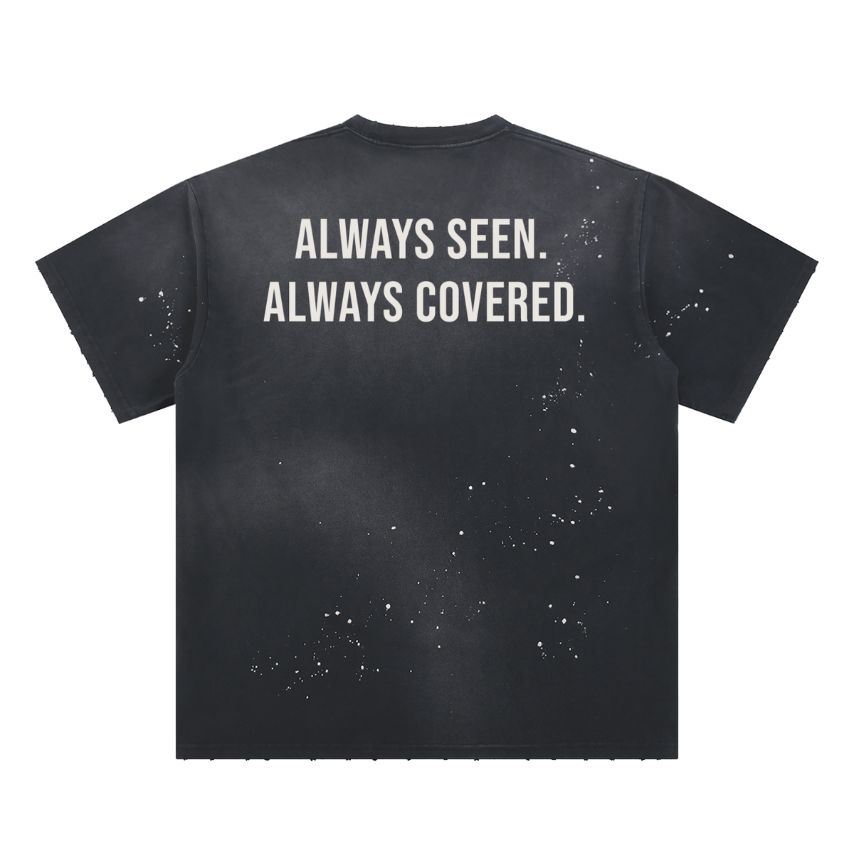 Hand-Frayed Sunfade Paint Splatter T-Shirt