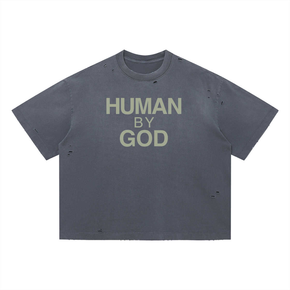 Vintage Washed Distressed Boxy Oversized T-Shirt