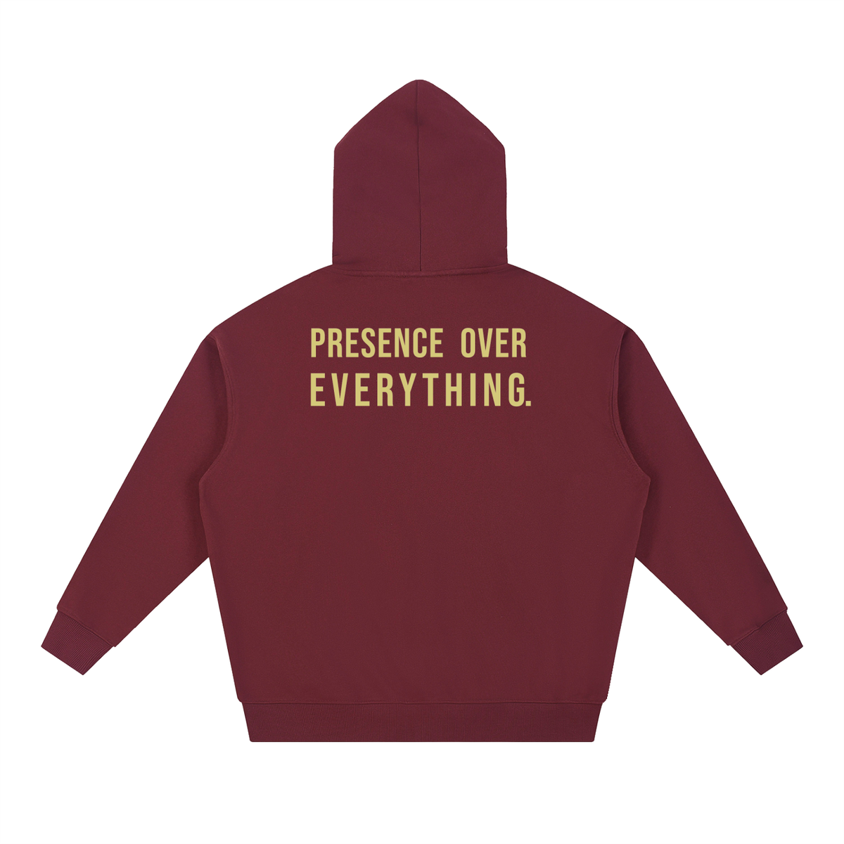 PRESENCE OVER EVERYTHING – Butter Oversized Hoodie