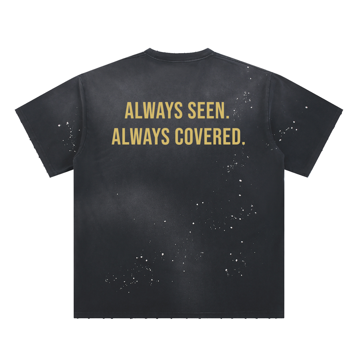Hand-Frayed Sunfade Paint Splatter T-Shirt