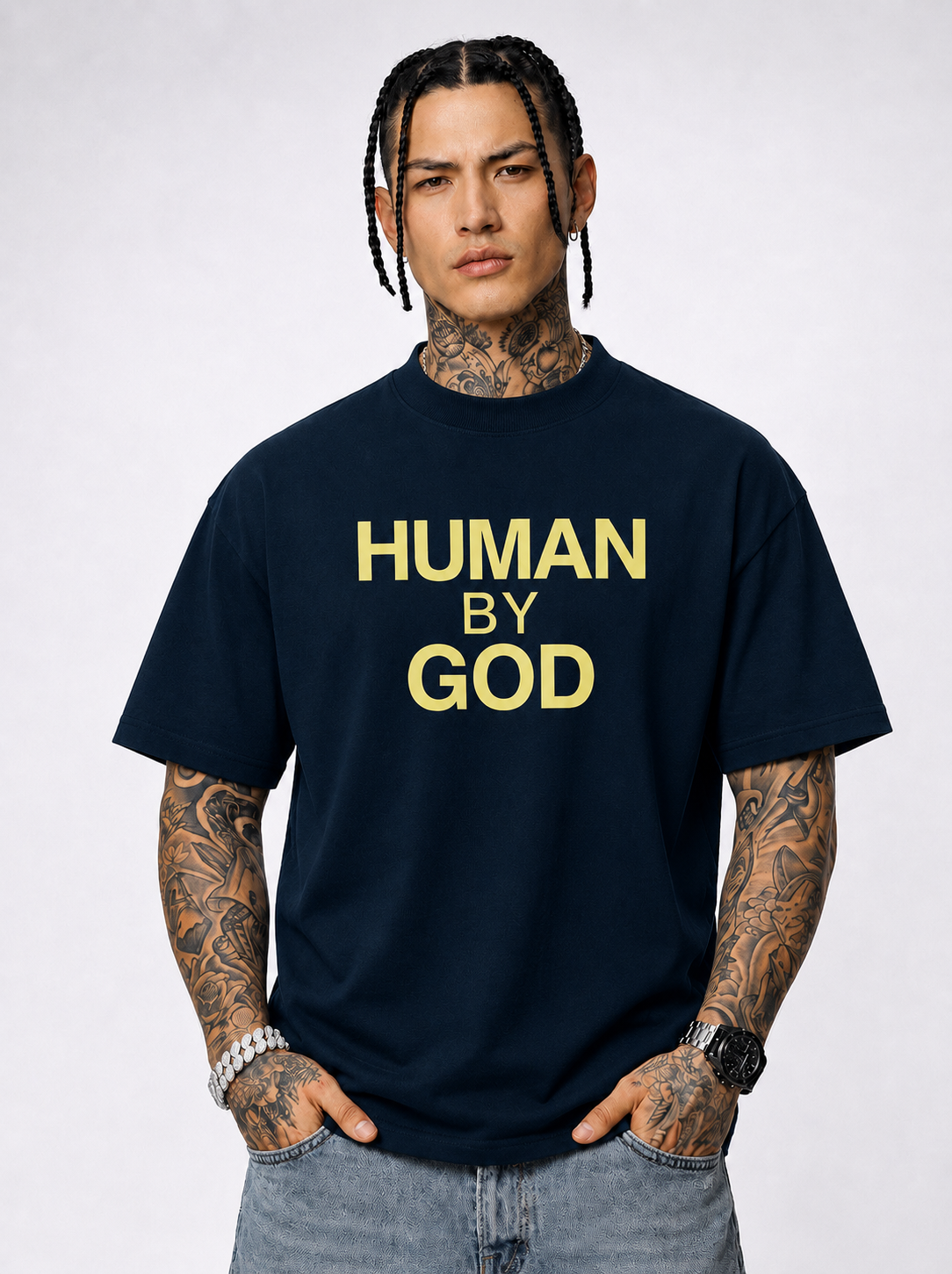 Human By God — Organic Oversized T-Shirt
