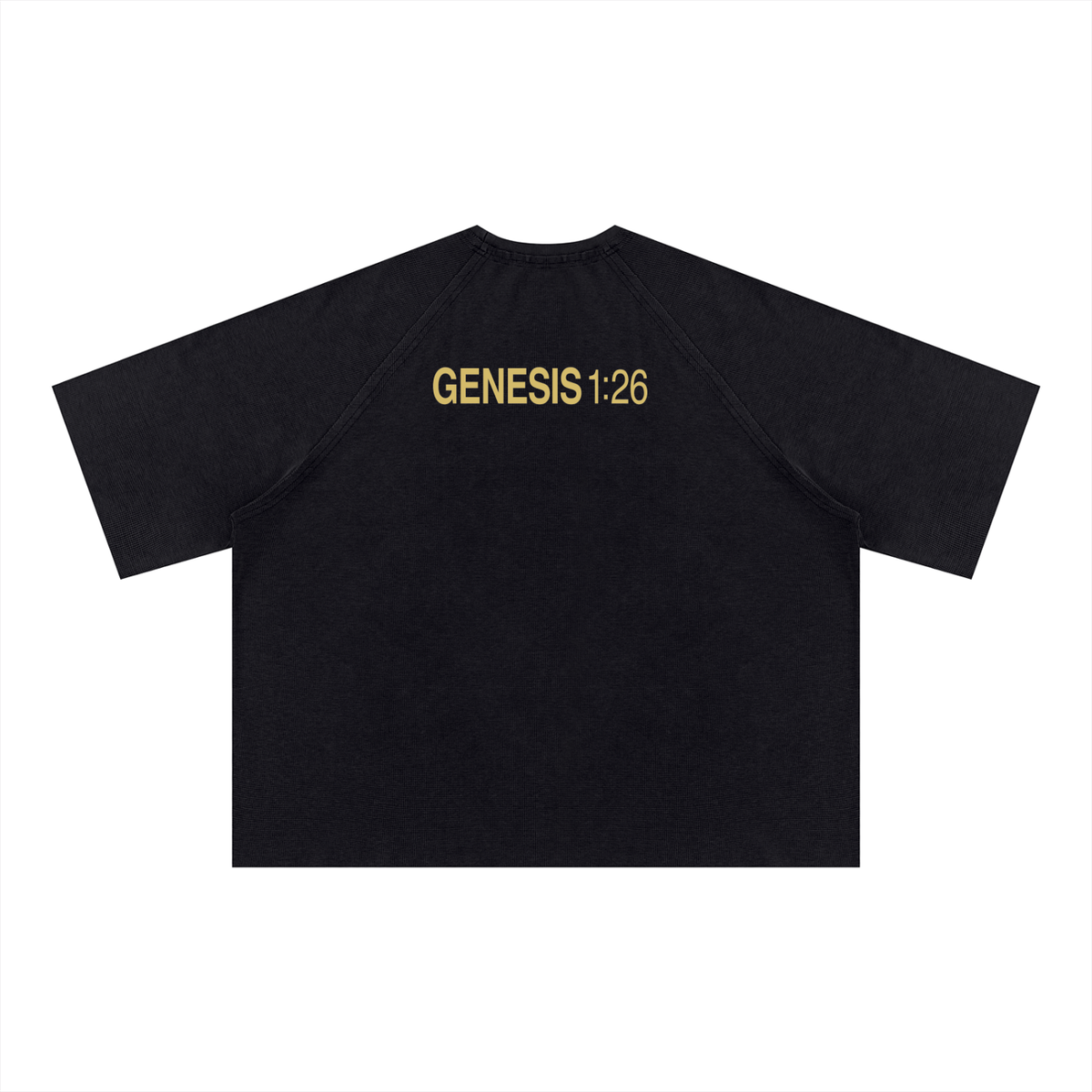 Unisex Mineral Wash Boxy Waffle T-Shirt