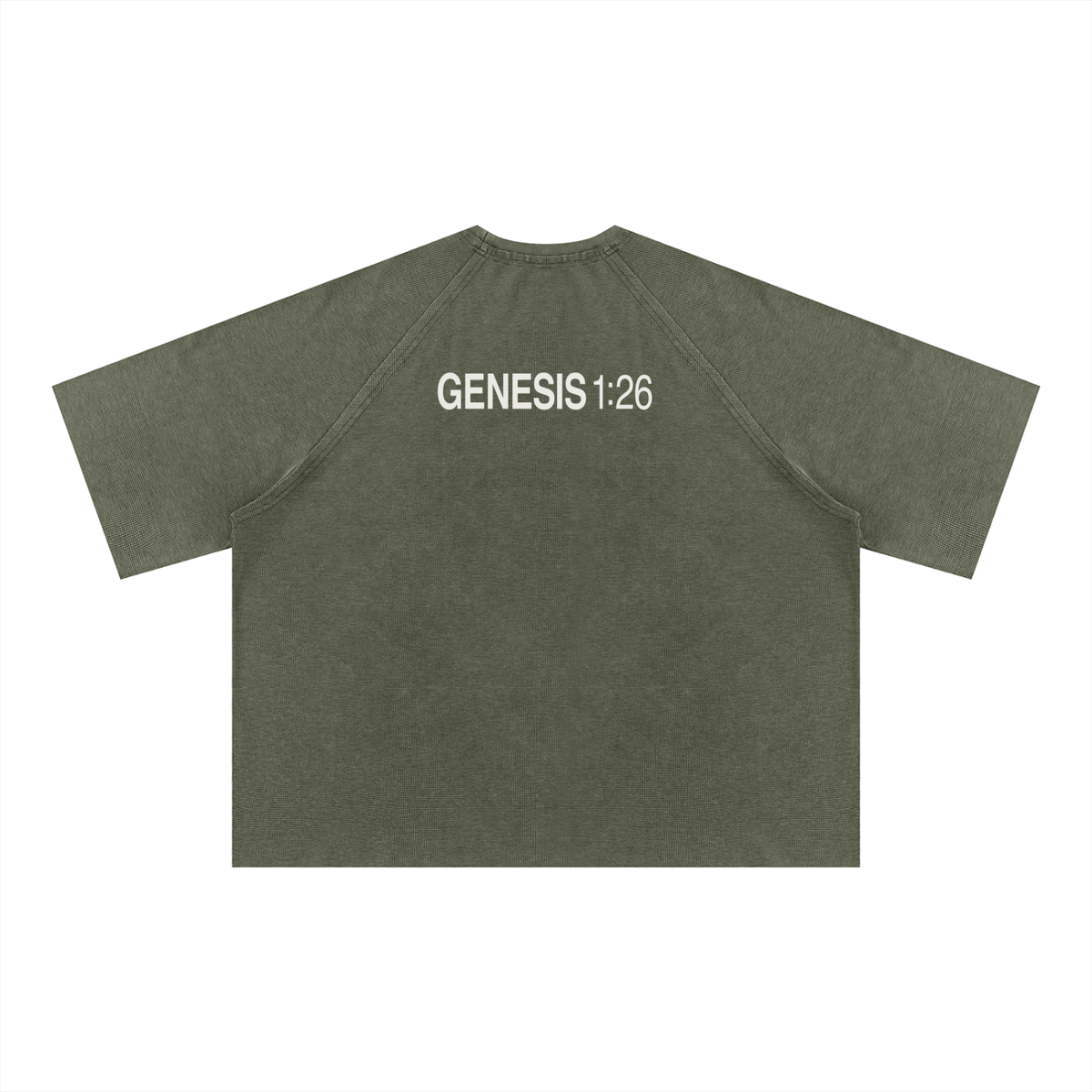 Unisex Mineral Wash Boxy Waffle T-Shirt