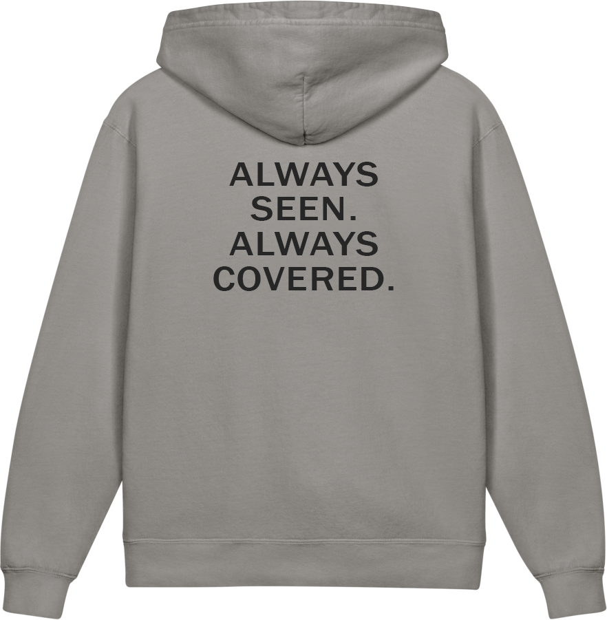 Always Seen. Always Covered. — Older Kids Faith Hoodie