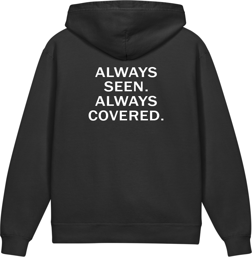Always Seen. Always Covered. — Older Kids Faith Hoodie