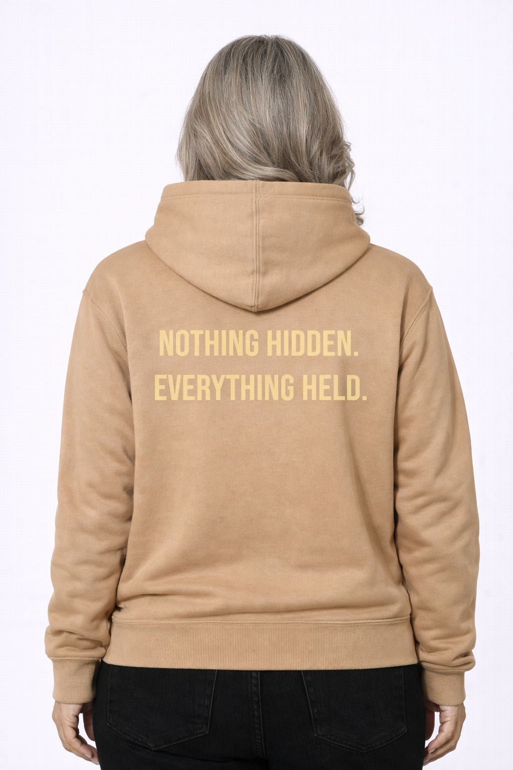 nothing-hidden-everything-held — model back — printed