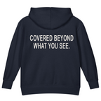 Covered Beyond What You See — Kids Faith Hoodie