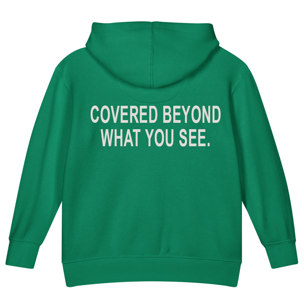 Covered Beyond What You See — Kids Faith Hoodie