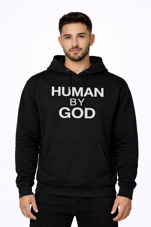 Always Seen Always Covered — model front view — HUMAN BY GOD