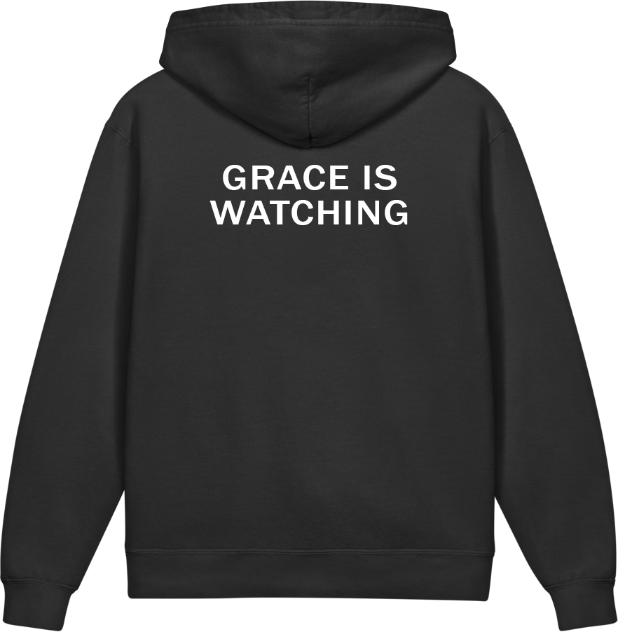 Grace Is Watching — Older Kids Faith Hoodie