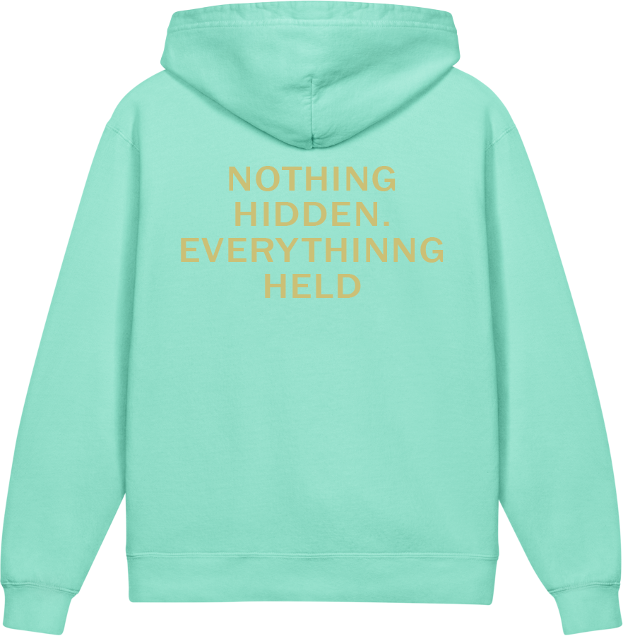 Nothing Hidden. Everything Held. — Older Kids Faith Hoodie