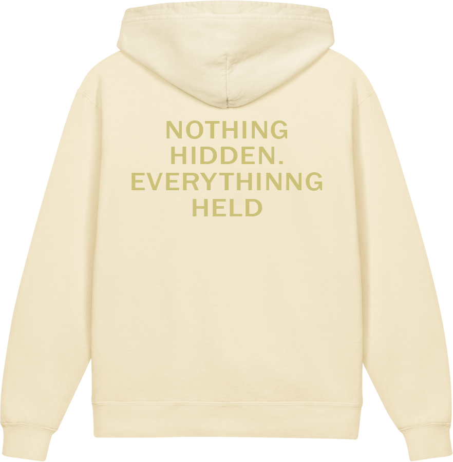 Nothing Hidden. Everything Held. — Older Kids Faith Hoodie