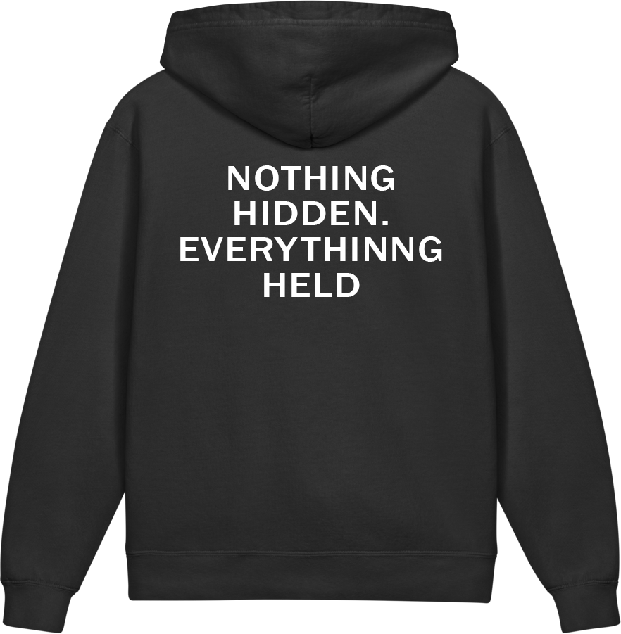Nothing Hidden. Everything Held. — Older Kids Faith Hoodie