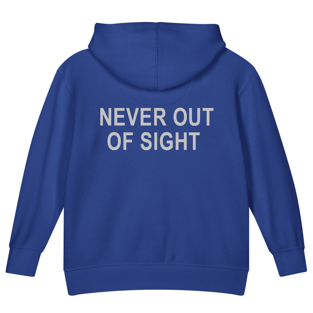 Never Out of Sight — Kids Faith Hoodie