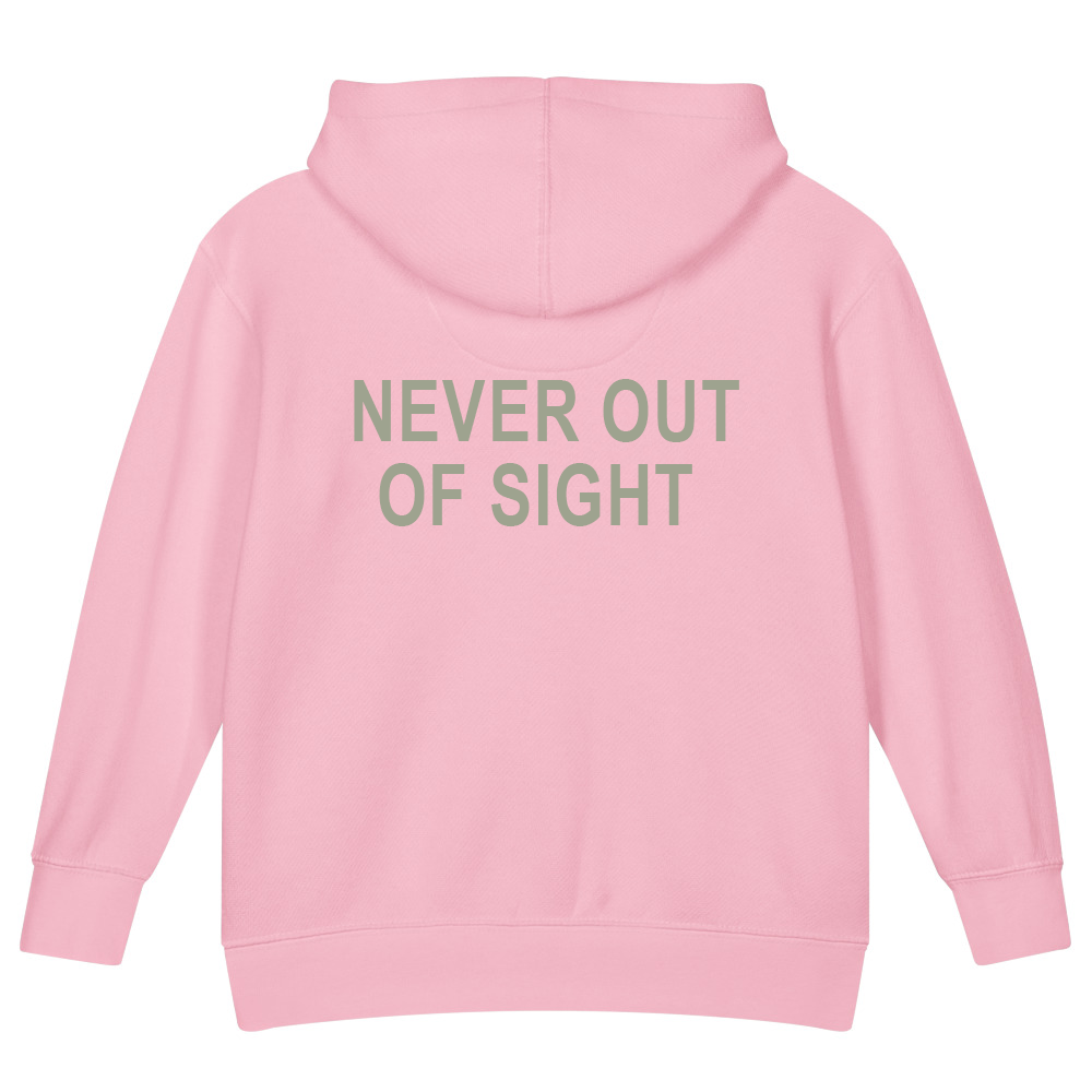 Never Out of Sight — Kids Faith Hoodie