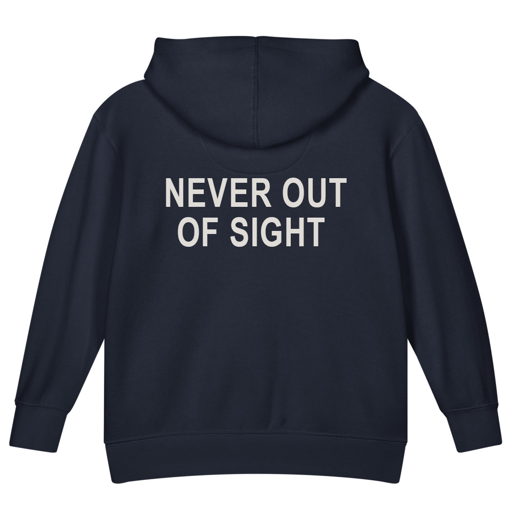 Never Out of Sight — Kids Faith Hoodie