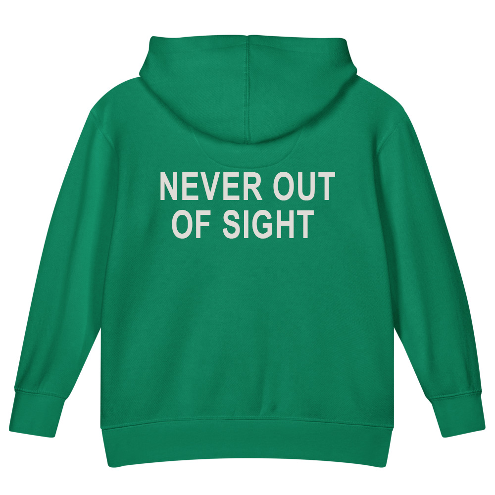 Never Out of Sight — Kids Faith Hoodie
