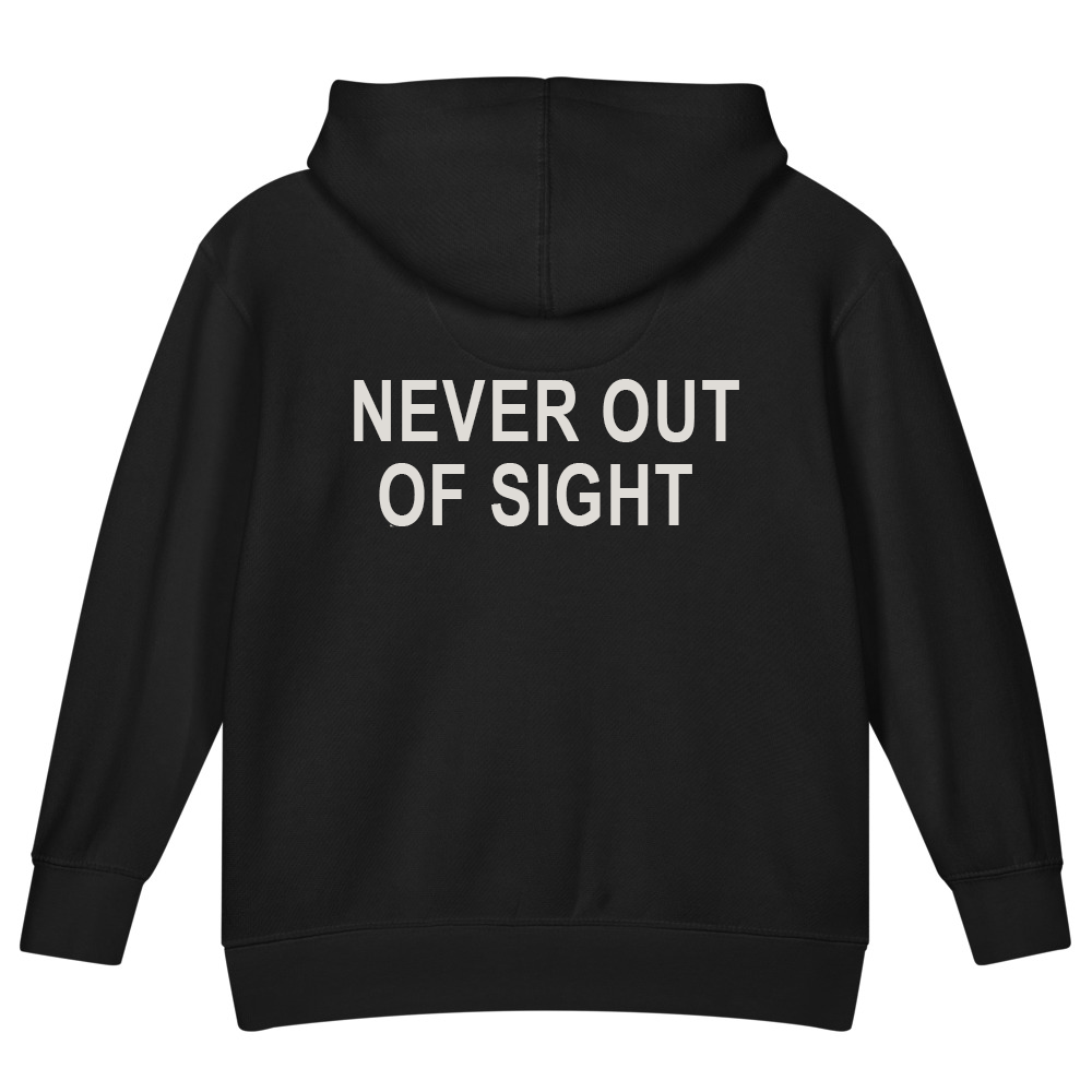 Never Out of Sight — Kids Faith Hoodie