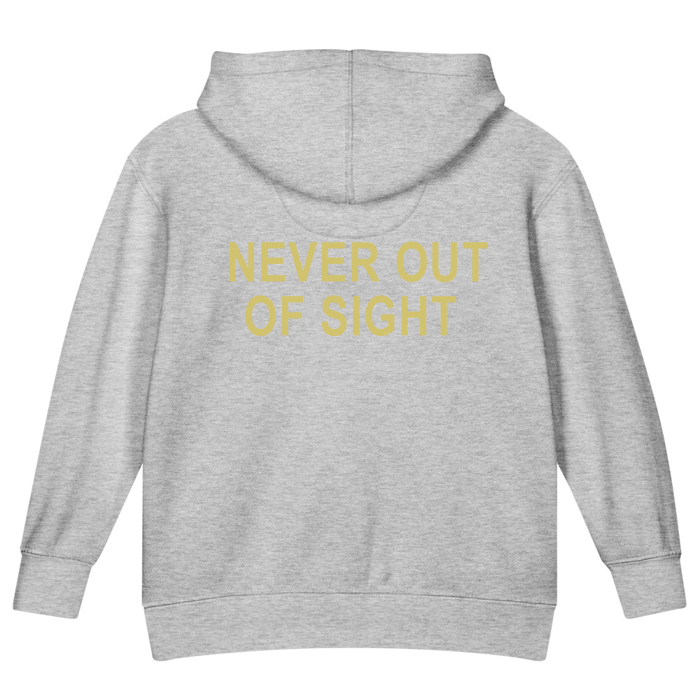 Never Out of Sight — Kids Faith Hoodie