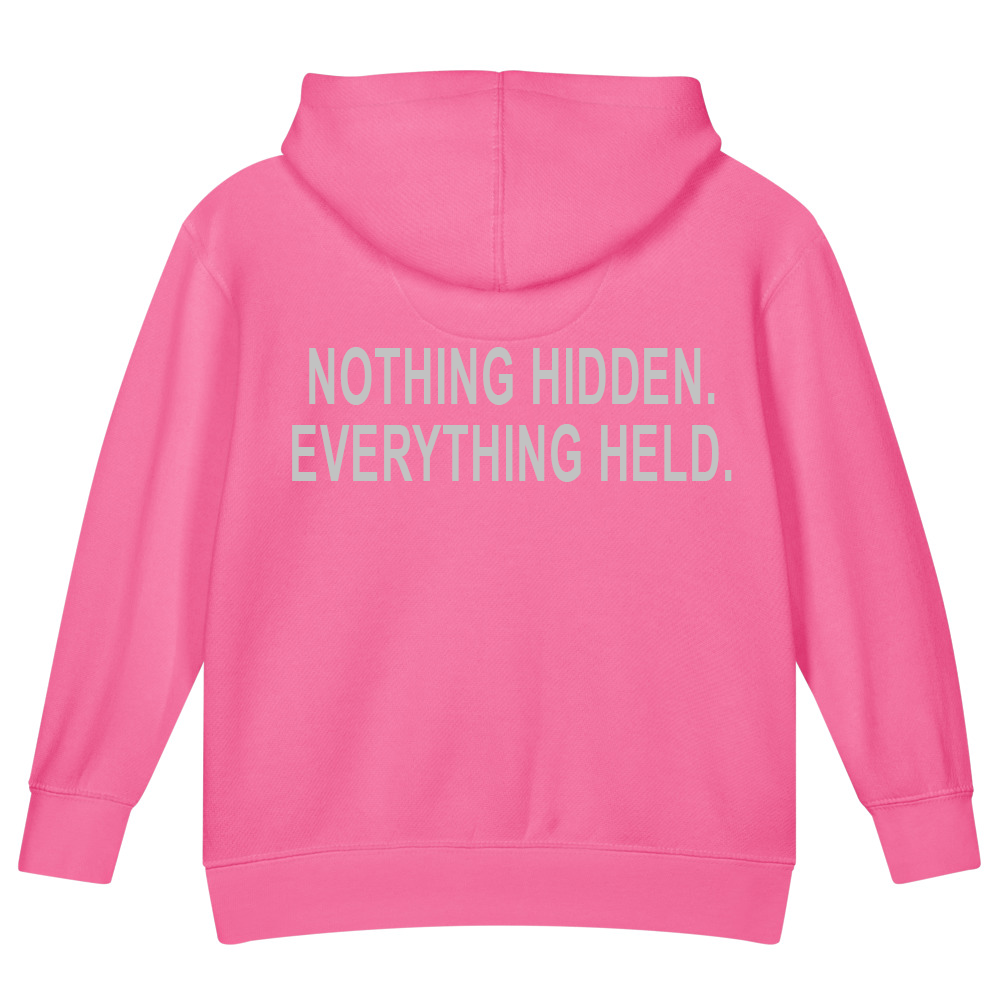 Nothing Hidden. Everything Held. — Kids Faith Hoodie